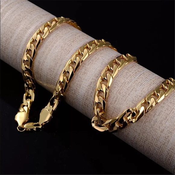 New Men’s 18k Gold Plated Necklace